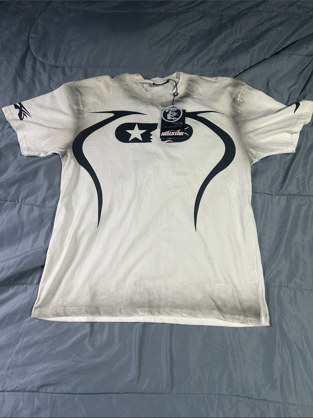 White Hellstar Graphic Short Sleeve Men’s Tee